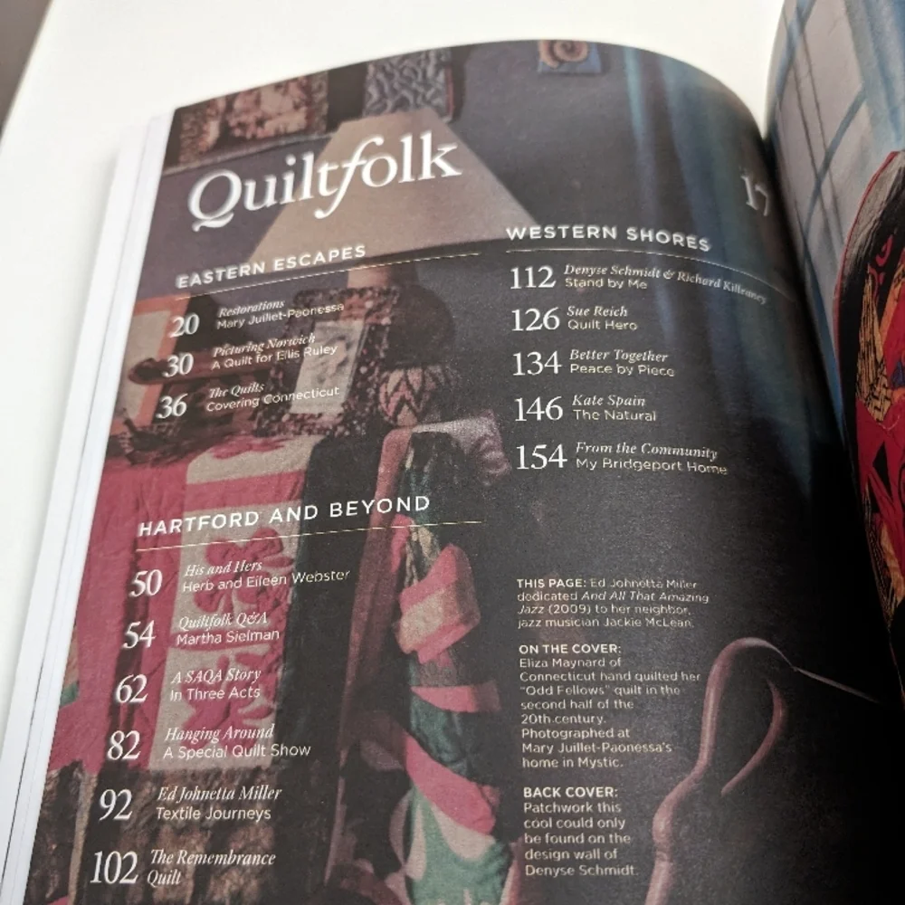 Quiltfolk Issue 16 and 17 Quarterly Magazine Bundle, no Ads just quilt stories!